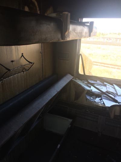 пожар в поезде