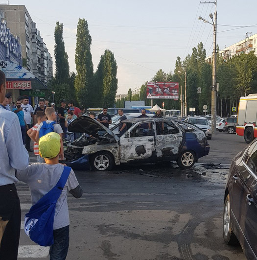 пожар в автомобиле