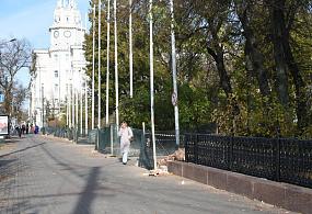 В Кольцовском сквере Воронежа начался ремонт
